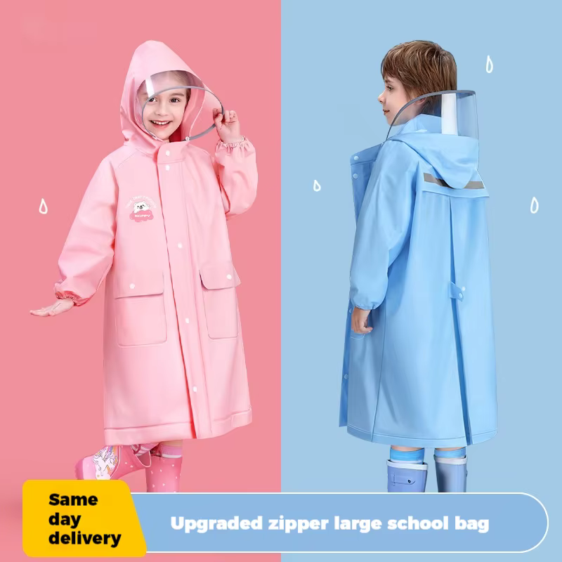 Waterproof Rain Poncho Non-disposable Travel on Foot Gear Coat