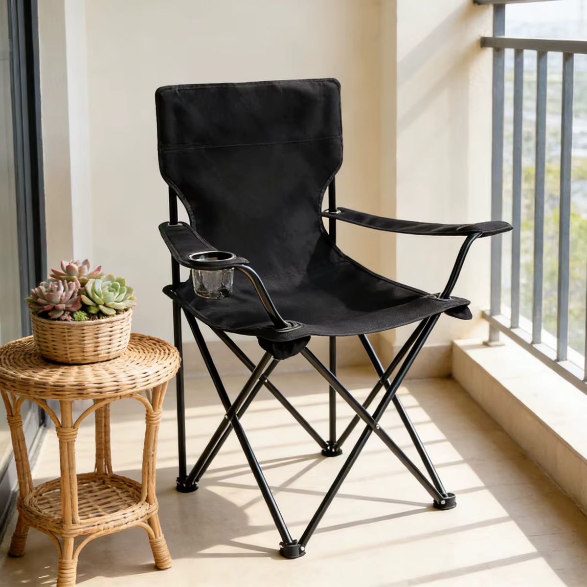 Folding Camping Chair Lightweight Portable Beach Armchair