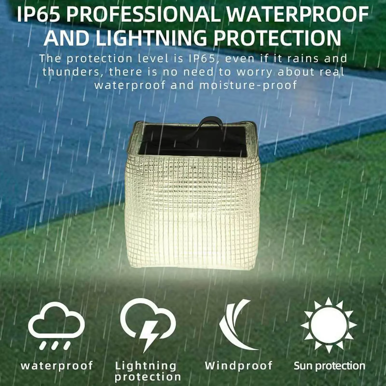 Camping Light Portable Solar Lightweight and for Outdoor