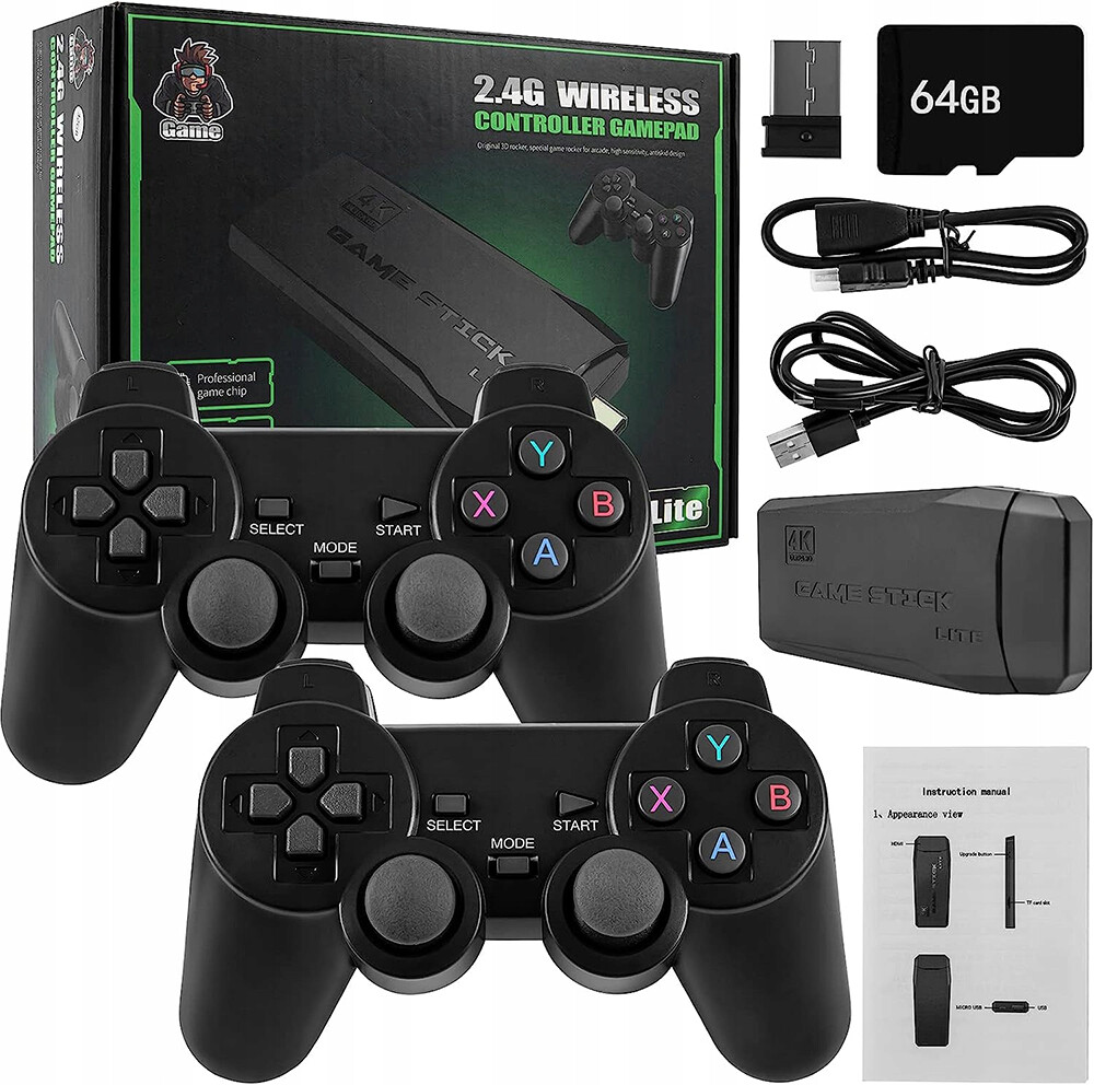 Video Game Console 20000 Retro Games Set with 2 Wireless