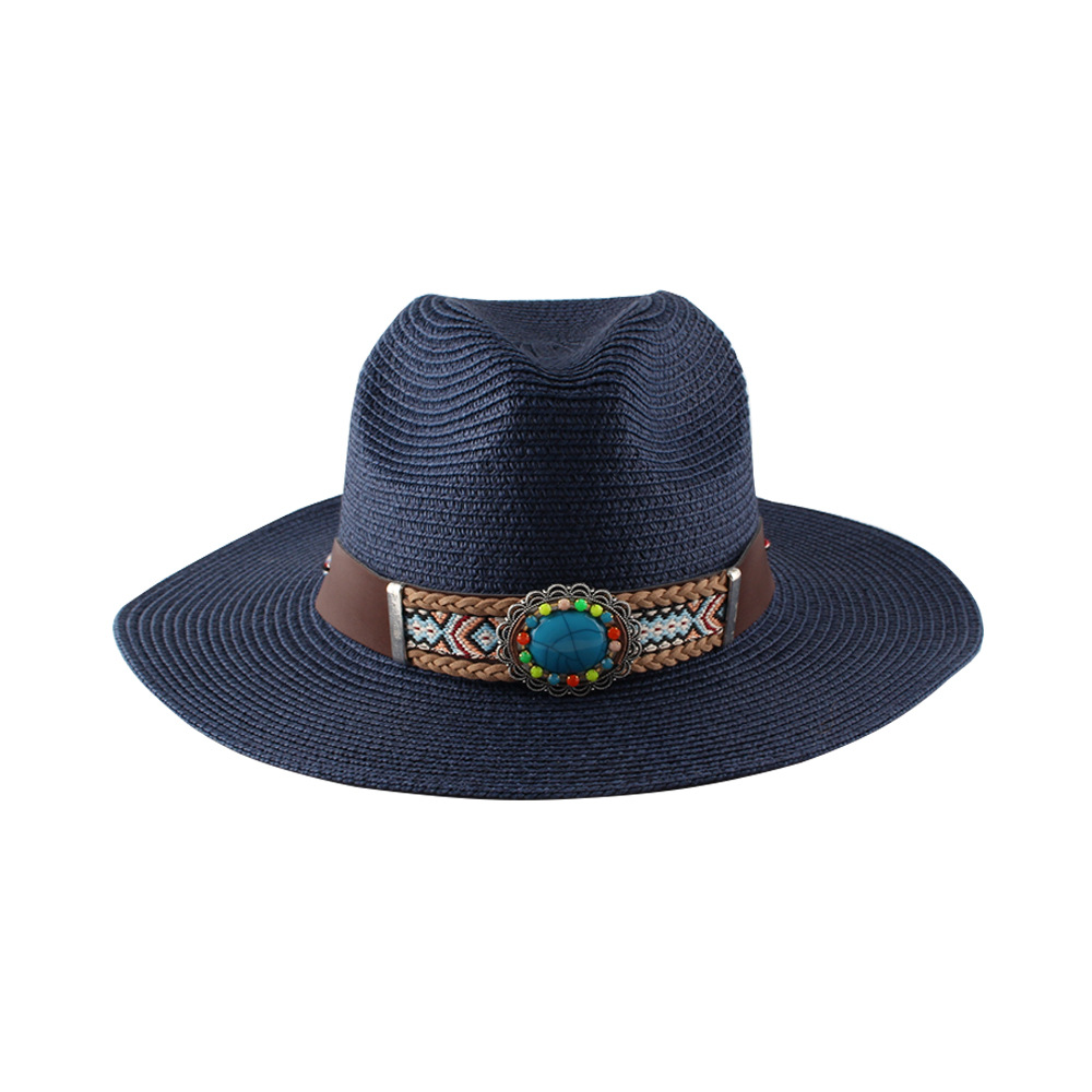 Sun Hat with Wide Brim and Big Edge on the Beach