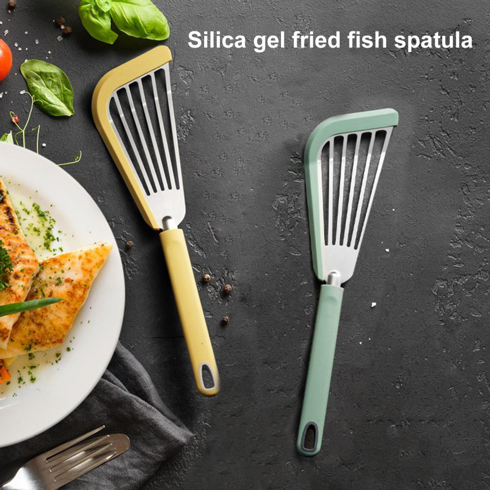 Nonstick Fish Spatula, Thin Slotted Spatulas Turner Silicone for