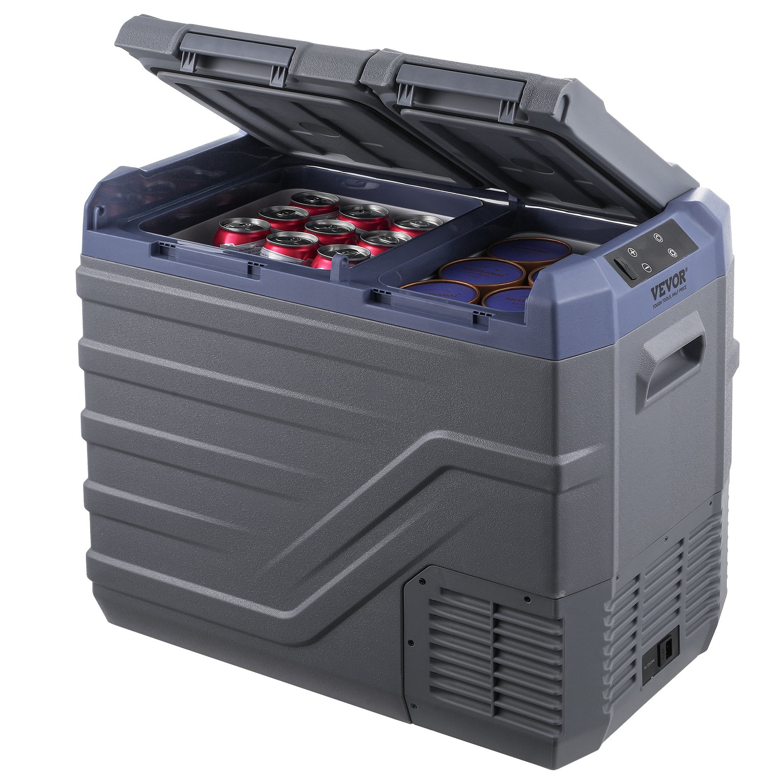 Portable Car Refrigerator Freezer Compressor 40 L Dual Zone for