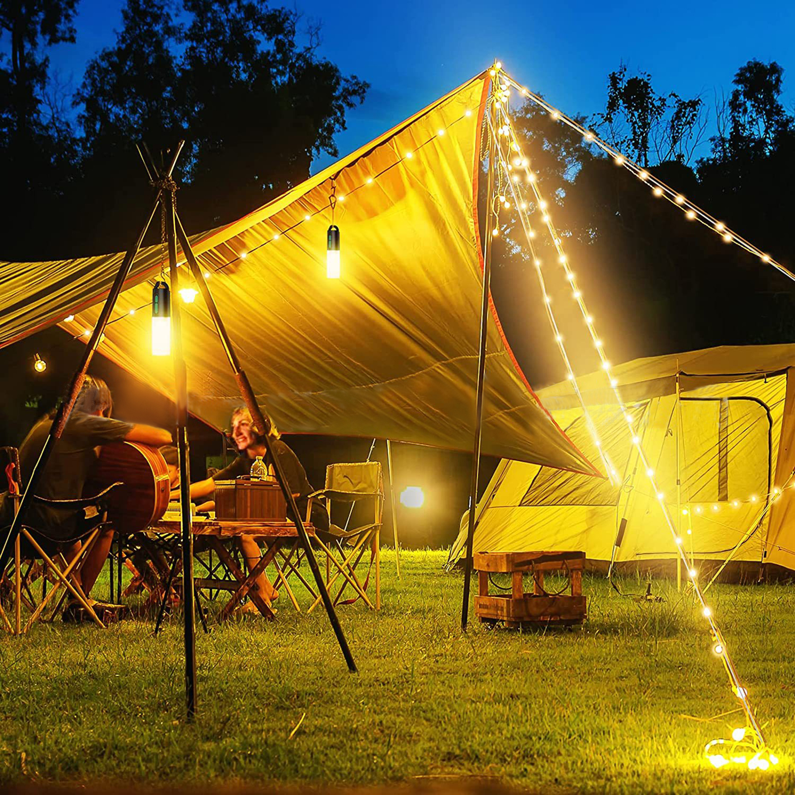 Outdoor Camping Lantern Emergency Flashlight Night Light String