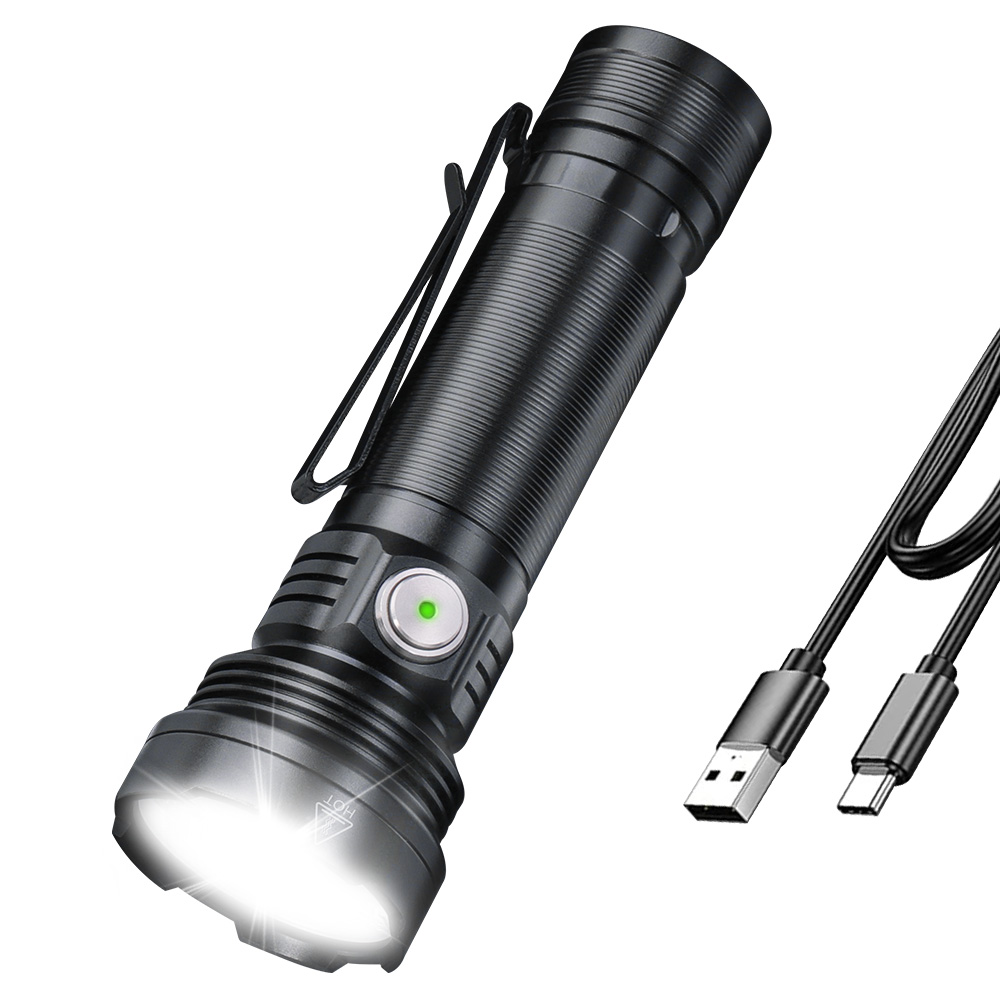 Boruit ET28 2500lm 5xleds Flashlight Type-c Rechargeable Torch