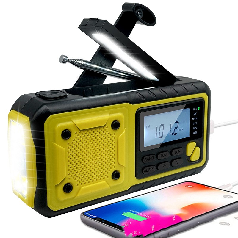 Emergency Multifunctional Solar and Hand Crank Radio