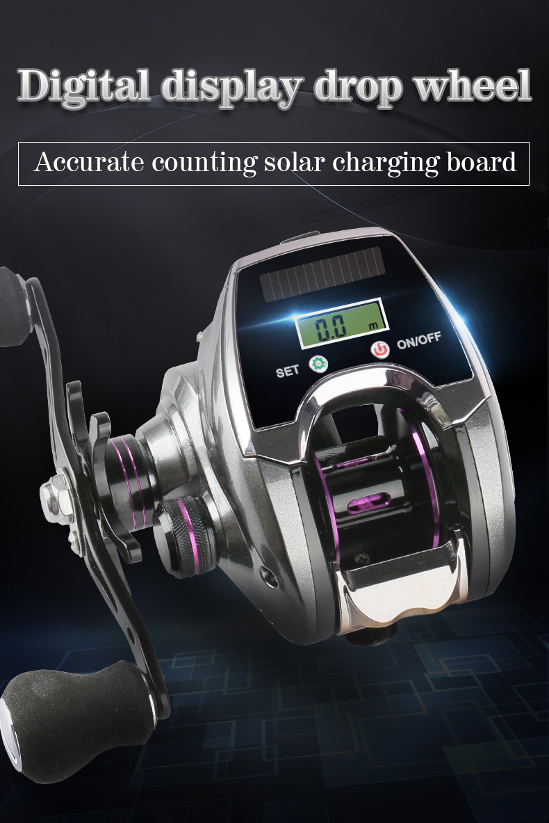 Fishing Reel with Digital Line Counter, Left or Right Hand