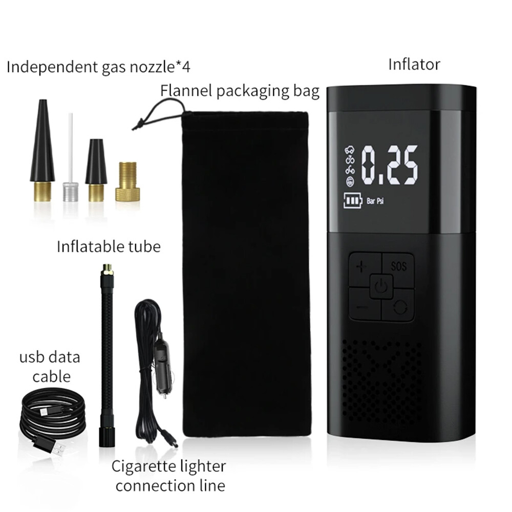 Air Compressor with Digital Display and Light, 150 psi