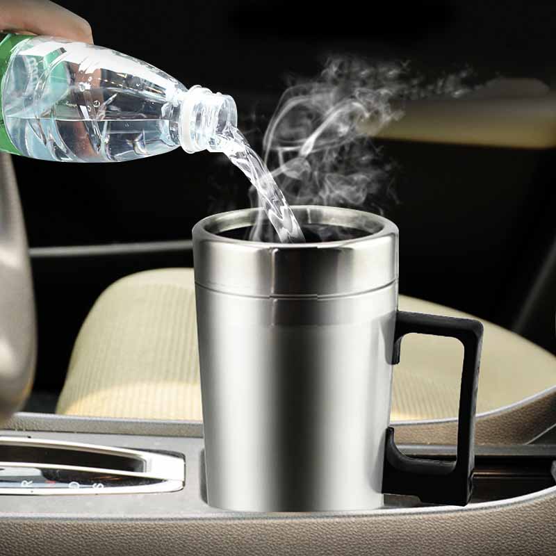 12V/24V Stainless Steel Electric Car Kettle & Mug