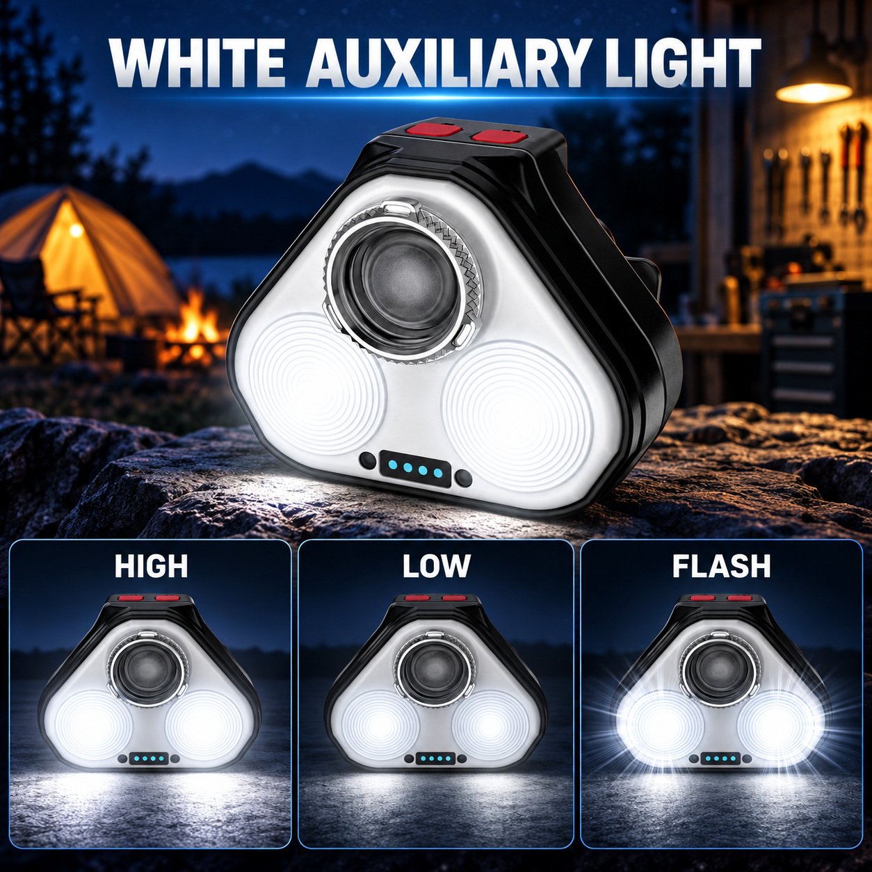 Headlamp W665 Rechargeable with Motion Sensor and Zoom
