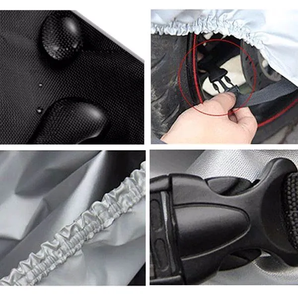 3XL Motorcycle Cover Waterproof Heavy Duty for Winter Outside
