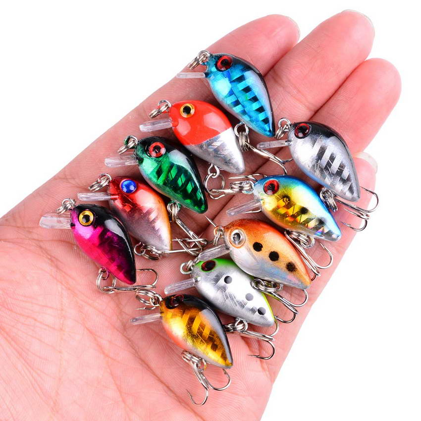Fishing Lure Set Hard Bait Mini Minnow Floating Swin