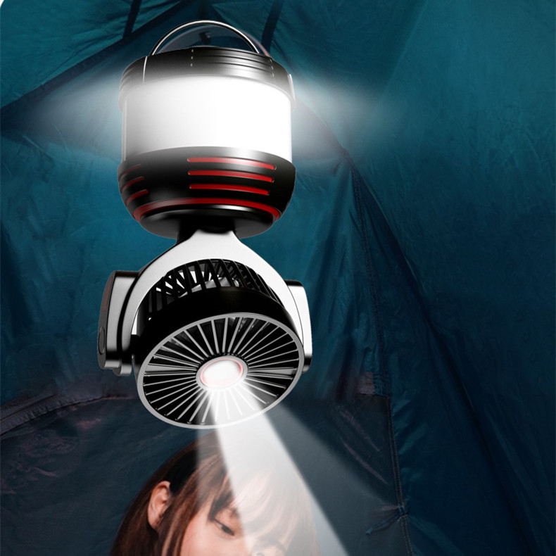 New LED Charging Horse Multifunctional Portable Fan Camping Light