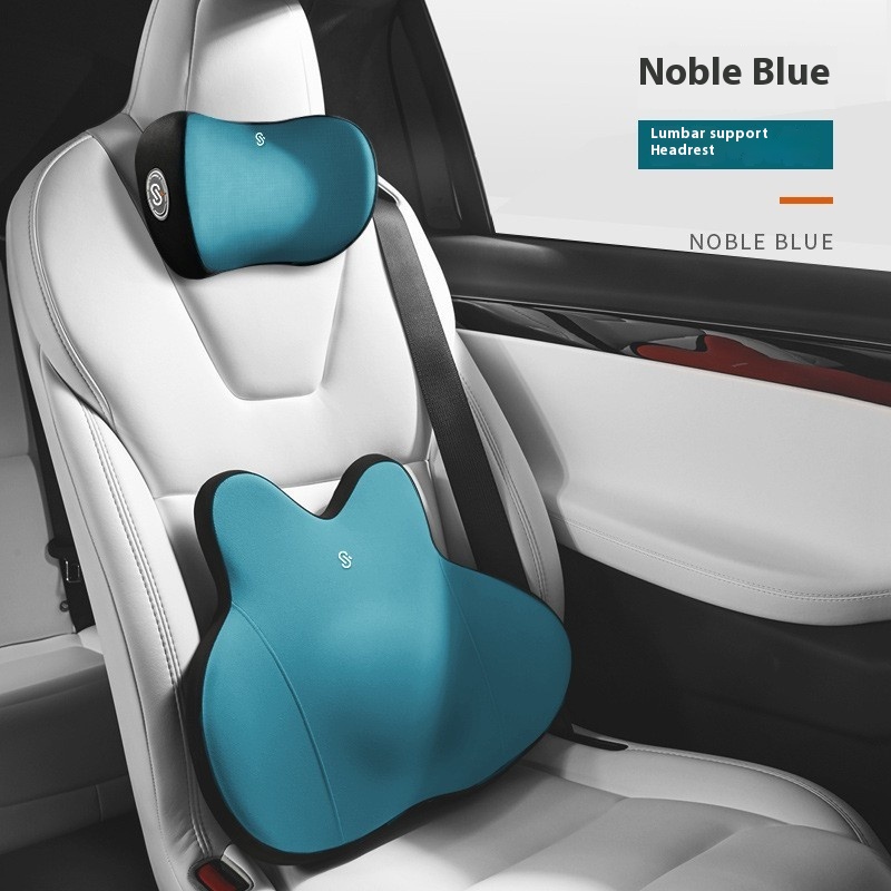 Car Lumbar Support and Neck Pillow Options in Memory Foam